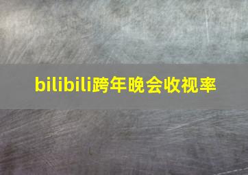 bilibili跨年晚会收视率