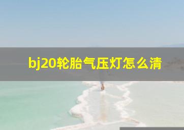 bj20轮胎气压灯怎么清