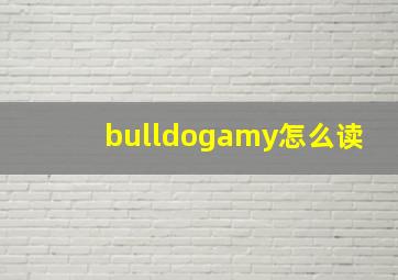 bulldogamy怎么读