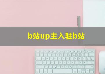 b站up主入驻b站