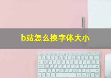 b站怎么换字体大小