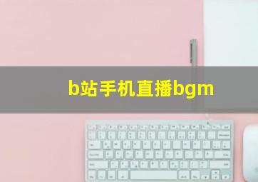 b站手机直播bgm