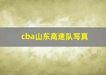 cba山东高速队写真