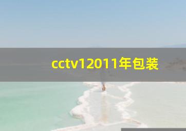 cctv12011年包装