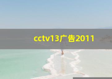 cctv13广告2011