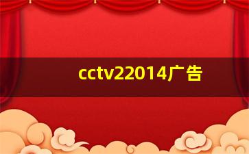 cctv22014广告