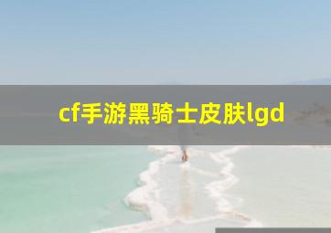 cf手游黑骑士皮肤lgd