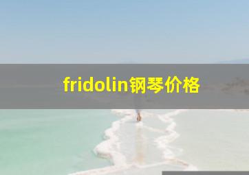 fridolin钢琴价格