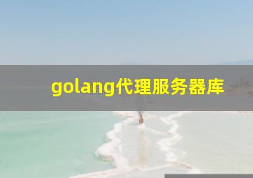 golang代理服务器库