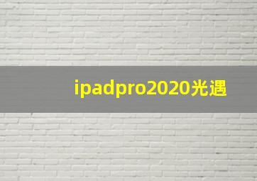 ipadpro2020光遇