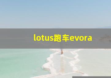 lotus跑车evora