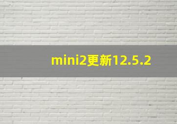 mini2更新12.5.2