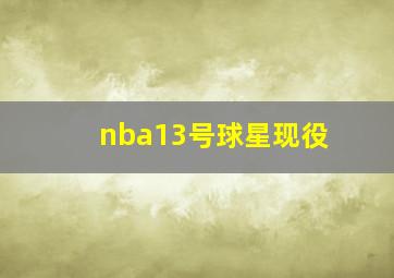 nba13号球星现役