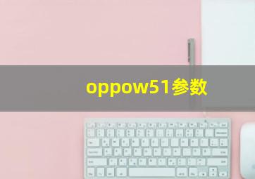 oppow51参数