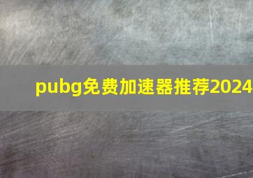 pubg免费加速器推荐2024