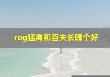 rog猛禽和百夫长哪个好