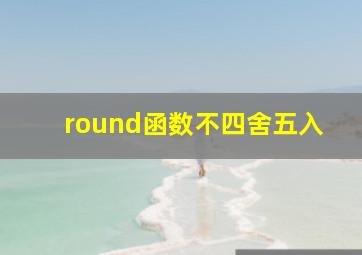 round函数不四舍五入