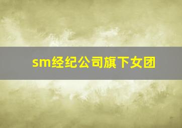 sm经纪公司旗下女团