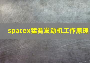 spacex猛禽发动机工作原理