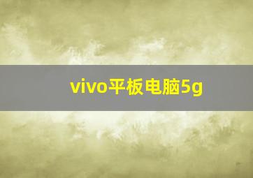 vivo平板电脑5g