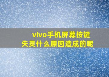 vivo手机屏幕按键失灵什么原因造成的呢