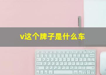 v这个牌子是什么车