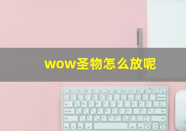 wow圣物怎么放呢