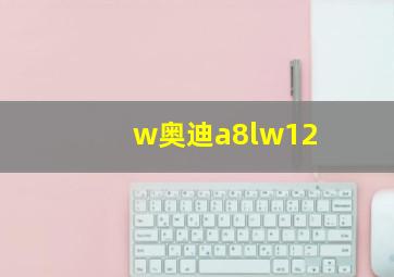 w奥迪a8lw12