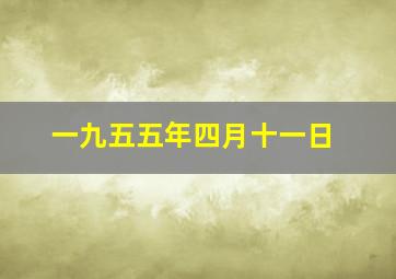 一九五五年四月十一日