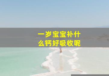 一岁宝宝补什么钙好吸收呢