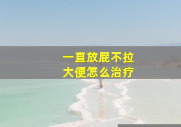 一直放屁不拉大便怎么治疗