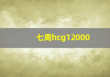 七周hcg12000