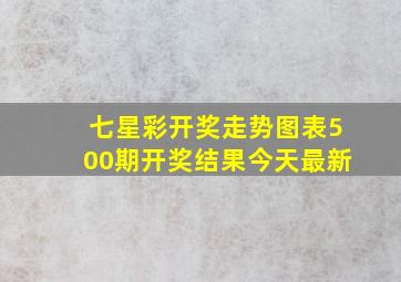 七星彩开奖走势图表500期开奖结果今天最新