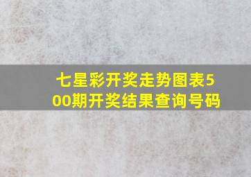 七星彩开奖走势图表500期开奖结果查询号码