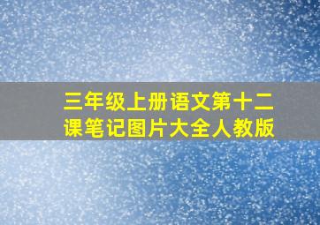 三年级上册语文第十二课笔记图片大全人教版