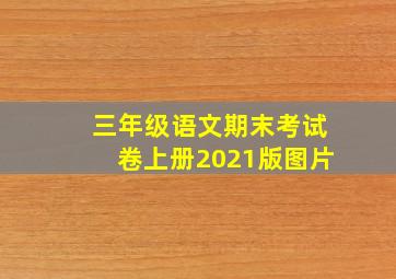 三年级语文期末考试卷上册2021版图片