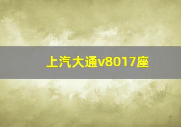 上汽大通v8017座