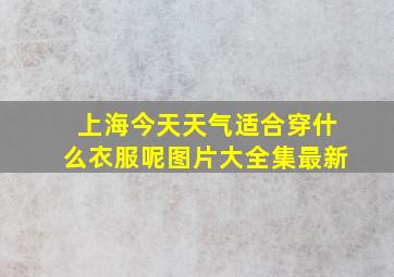 上海今天天气适合穿什么衣服呢图片大全集最新