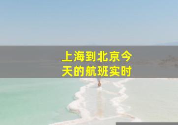 上海到北京今天的航班实时