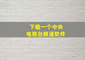 下载一个中央电视台频道软件