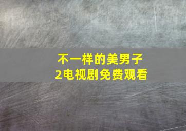 不一样的美男子2电视剧免费观看