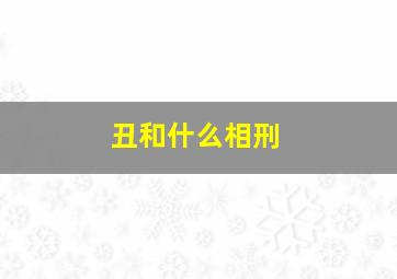 丑和什么相刑