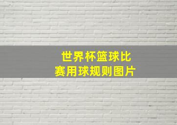 世界杯篮球比赛用球规则图片