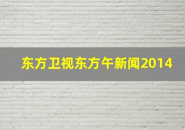 东方卫视东方午新闻2014