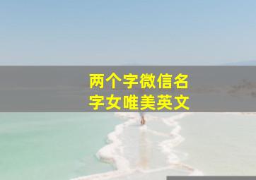 两个字微信名字女唯美英文