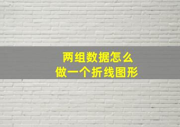 两组数据怎么做一个折线图形