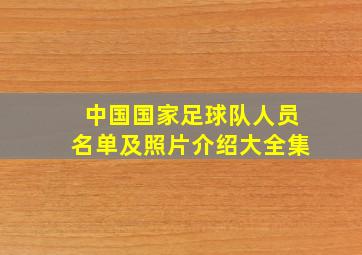 中国国家足球队人员名单及照片介绍大全集