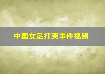 中国女足打架事件视频