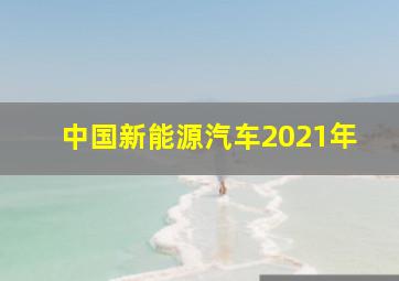 中国新能源汽车2021年