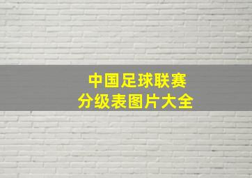 中国足球联赛分级表图片大全